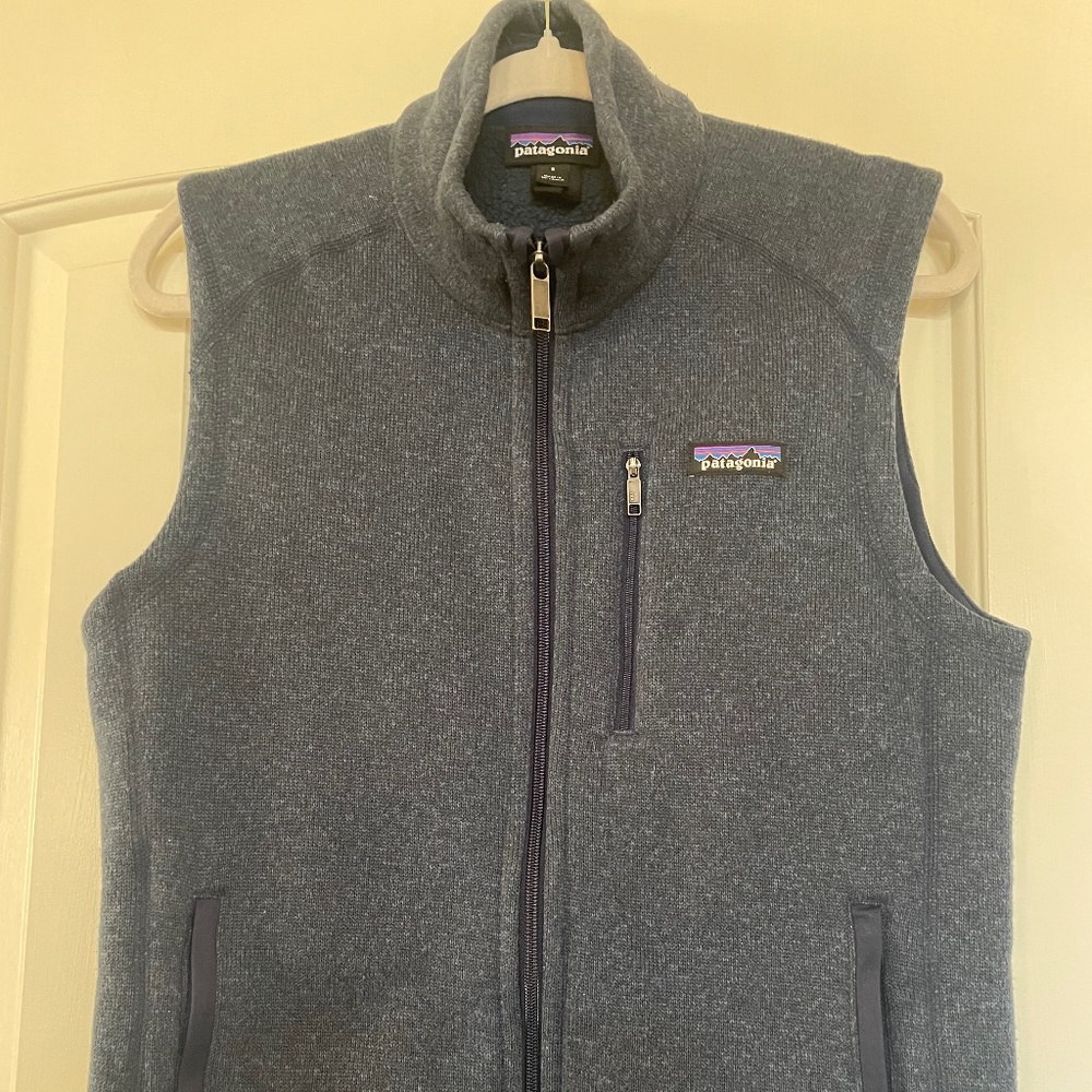 Patagonia Better Sweater Vest adult small navy